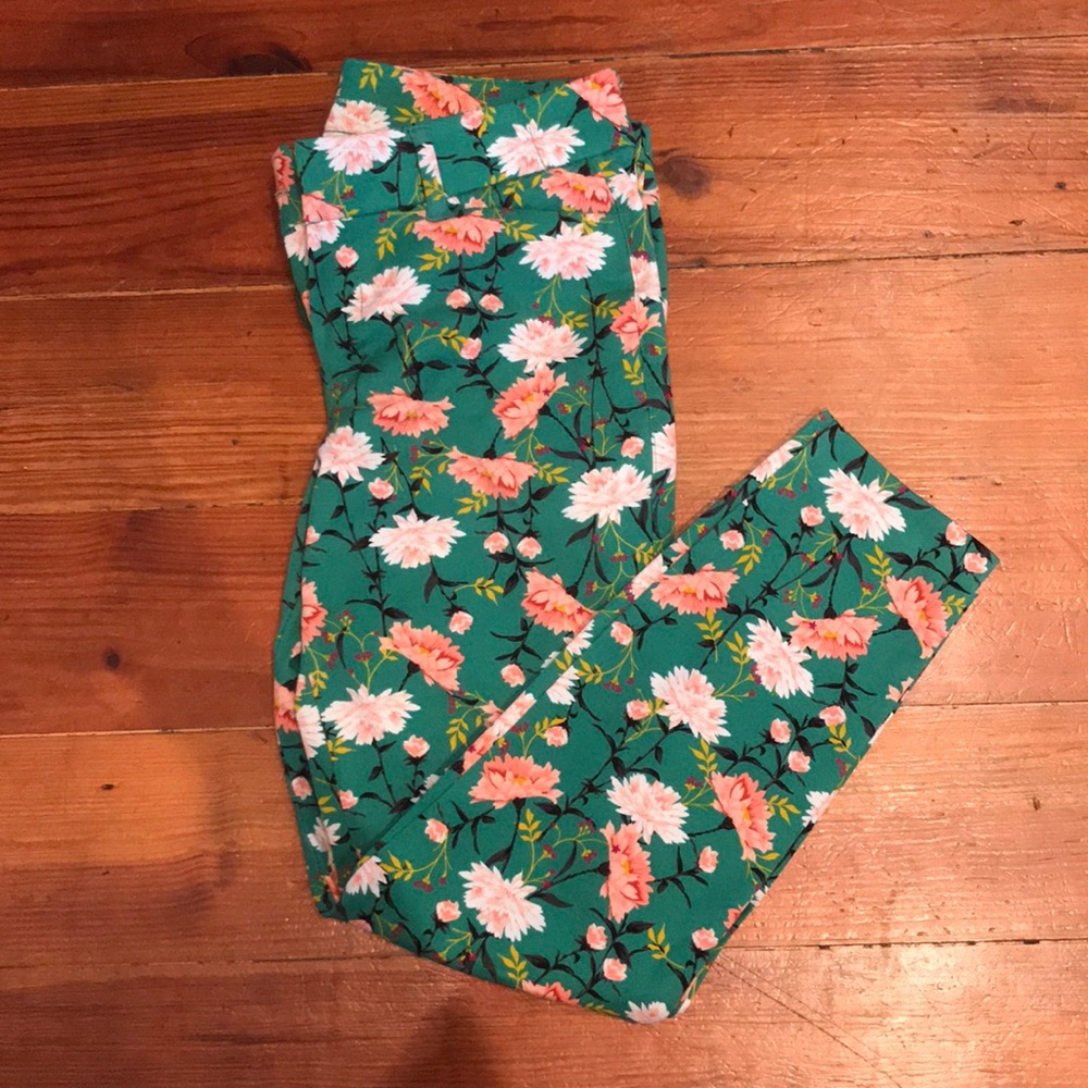 Floral Skinny Pants